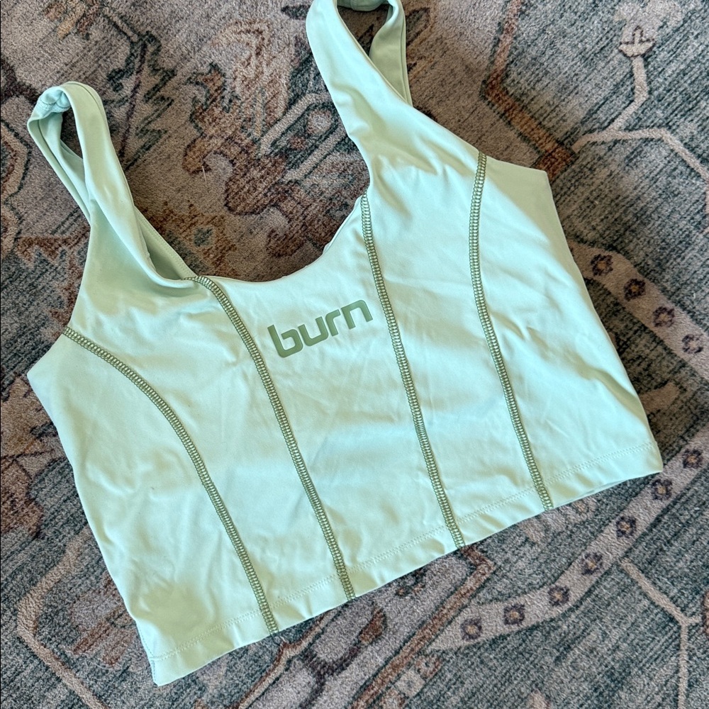 Burn Boot Camp Light Green Sports Bra
